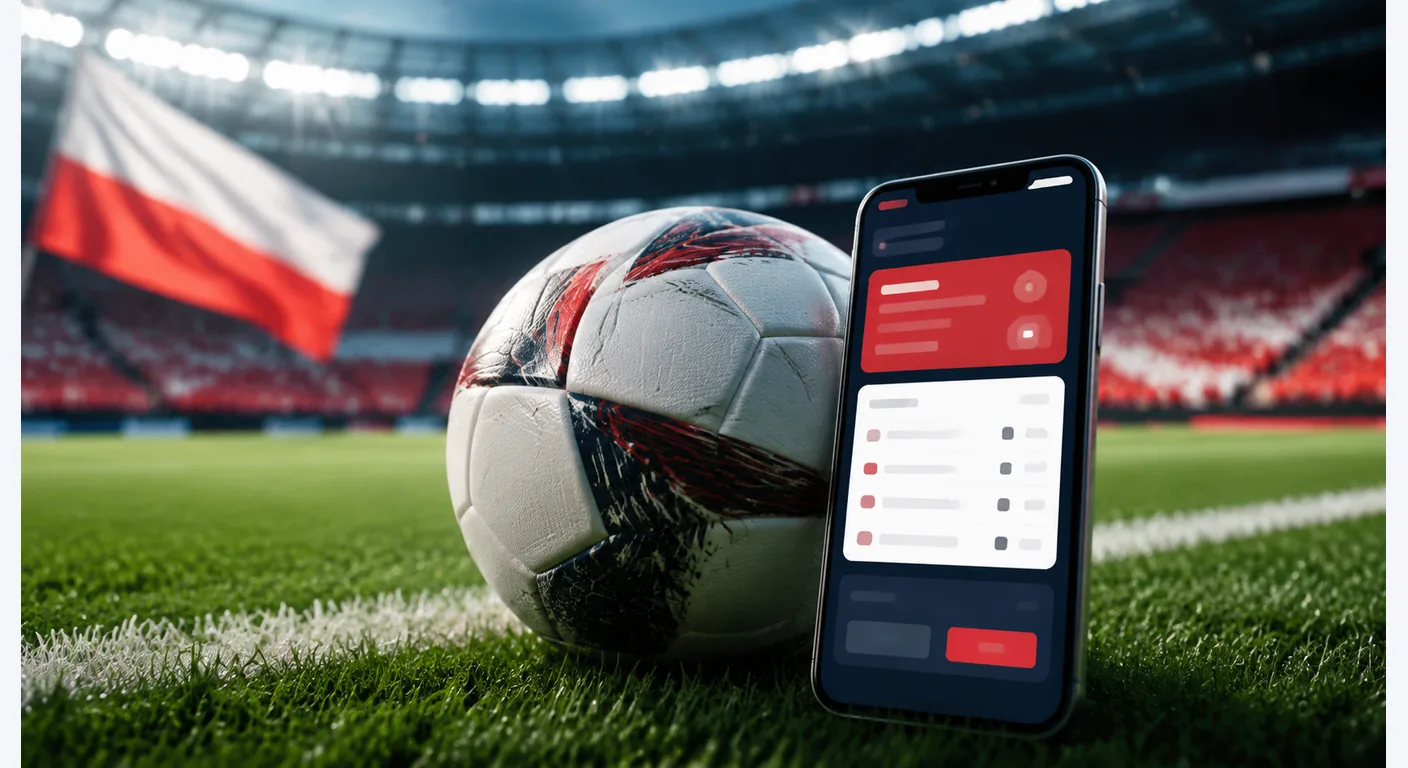 betclic Zaloguj się na telefonie ze sportowym tłem